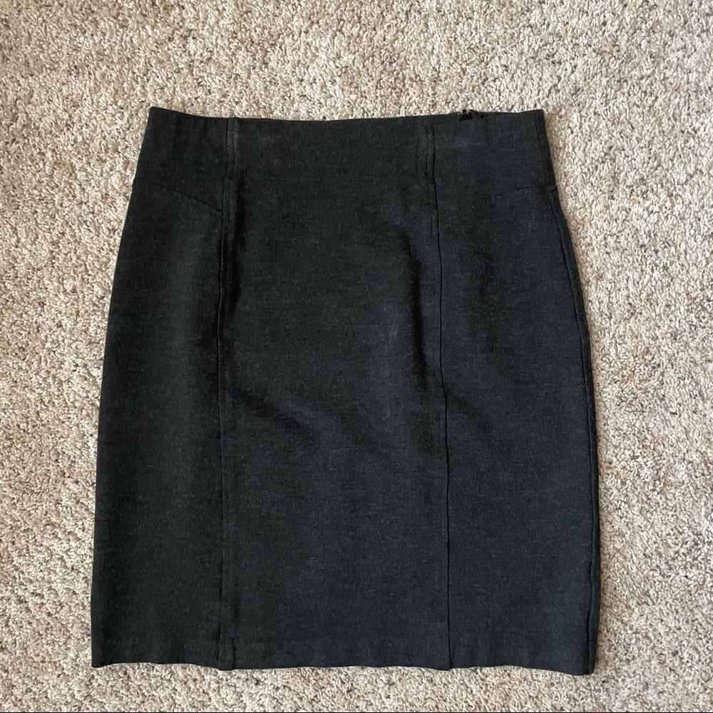 Charcoal gray mini skirt